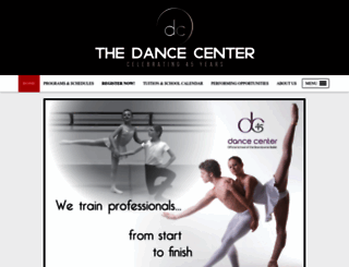 thedancecenter.org screenshot