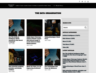 thedataorganisation.com screenshot