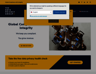 thedataprivacygroup.com screenshot