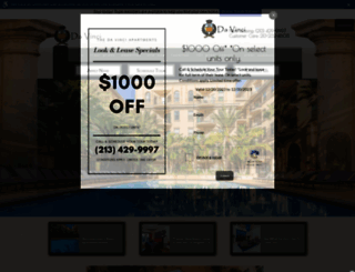 thedavinciapts.com screenshot