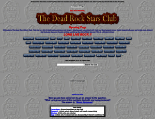 thedeadrockstarsclub.com screenshot