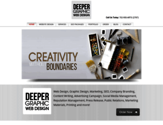 thedeepergraphicwebdesign.com screenshot