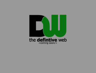 thedefinitiveweb.com screenshot