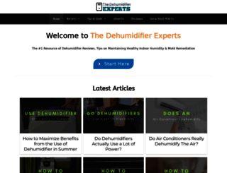 thedehumidifierexperts.com screenshot