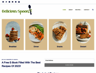 thedeliciousspoon.com screenshot