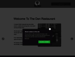thedenrestaurant.co.uk screenshot