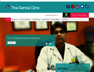 thedentalclinicpk.com screenshot
