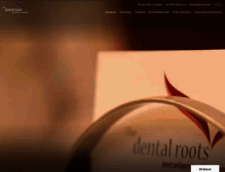 thedentalroots.com screenshot