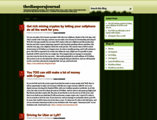 thediasporajournal.wordpress.com screenshot