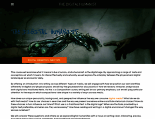 thedigitalhumanist.weebly.com screenshot