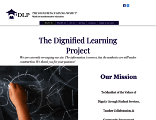 thedignifiedlearningproject.org screenshot