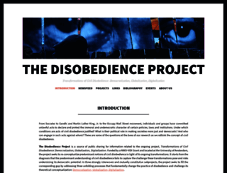 thedisobedienceproject.wordpress.com screenshot