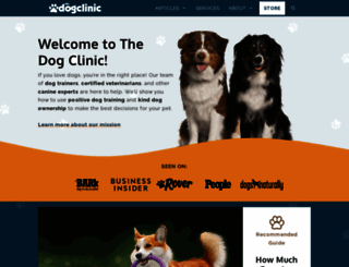 thedogclinic.com screenshot