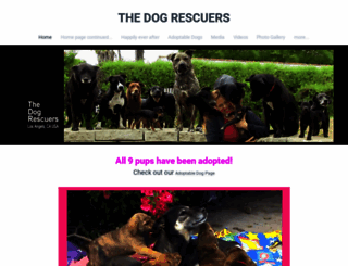 thedogrescuers.com screenshot