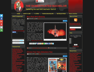 thedomesticatedbachelor.com screenshot
