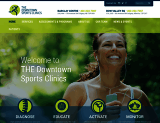 thedowntownsportsclinics.com screenshot