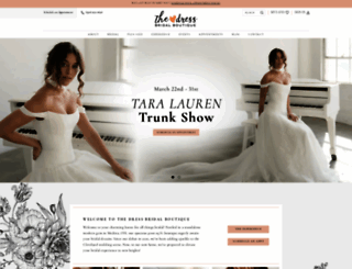 thedressbridalboutique.com screenshot