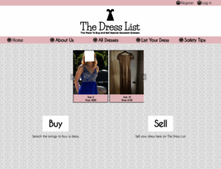 thedresslist.com screenshot