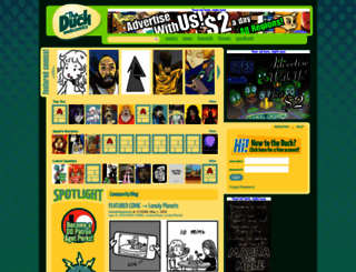 theduckwebcomics.com screenshot
