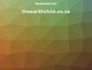 theearthchild.co.za screenshot