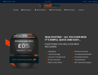 theemailshop.co.uk screenshot