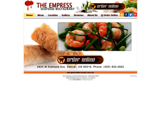 theempressrestaurant.com screenshot