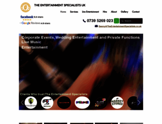 theentertainmentspecialists.co.uk screenshot
