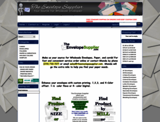 theenvelopesupplier.com screenshot