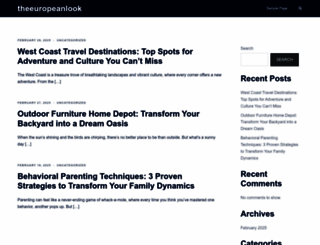 theeuropeanlook.com screenshot