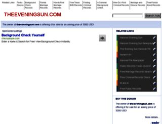 theeveningsun.com screenshot