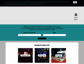 theeventsdirectory.com screenshot