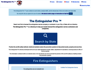 theextinguisherpro.com screenshot