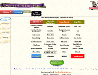 thefabricfinder.com screenshot