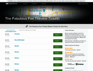 thefabulousfoxtheatre.ticketoffices.com screenshot