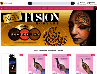 thefacepaintingshop.com screenshot