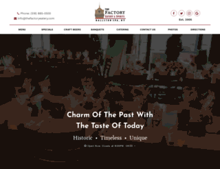 thefactoryeatery.com screenshot