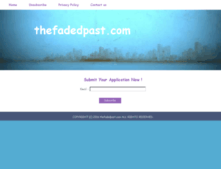 thefadedpast.com screenshot