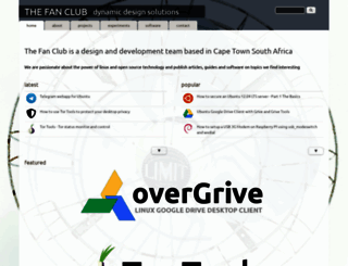thefanclub.co.za screenshot