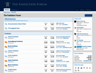 thefanfictionforum.net screenshot