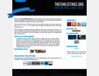thefanlistings.org screenshot