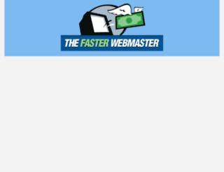 thefasterwebmaster.com screenshot