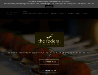 thefederalrestaurant.com screenshot