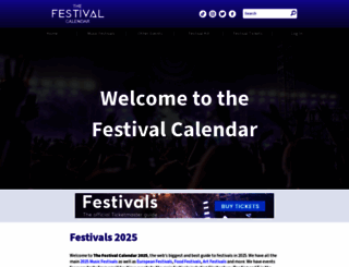 thefestivalcalendar.co.uk screenshot