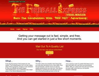 thefireballexpress.com screenshot