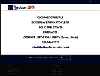 thefireplacestudio.co.uk screenshot