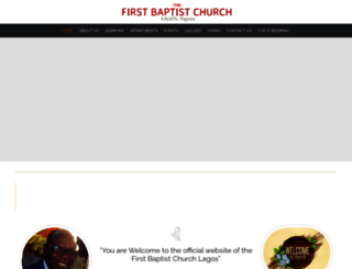 thefirstbaptistchurchlagos.org screenshot