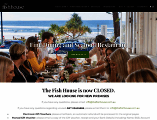 thefishhouse.com.au screenshot