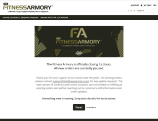 thefitnessarmory.com screenshot