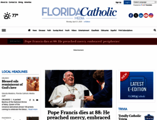 thefloridacatholic.org screenshot