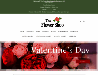 theflowershopreedsburg.com screenshot